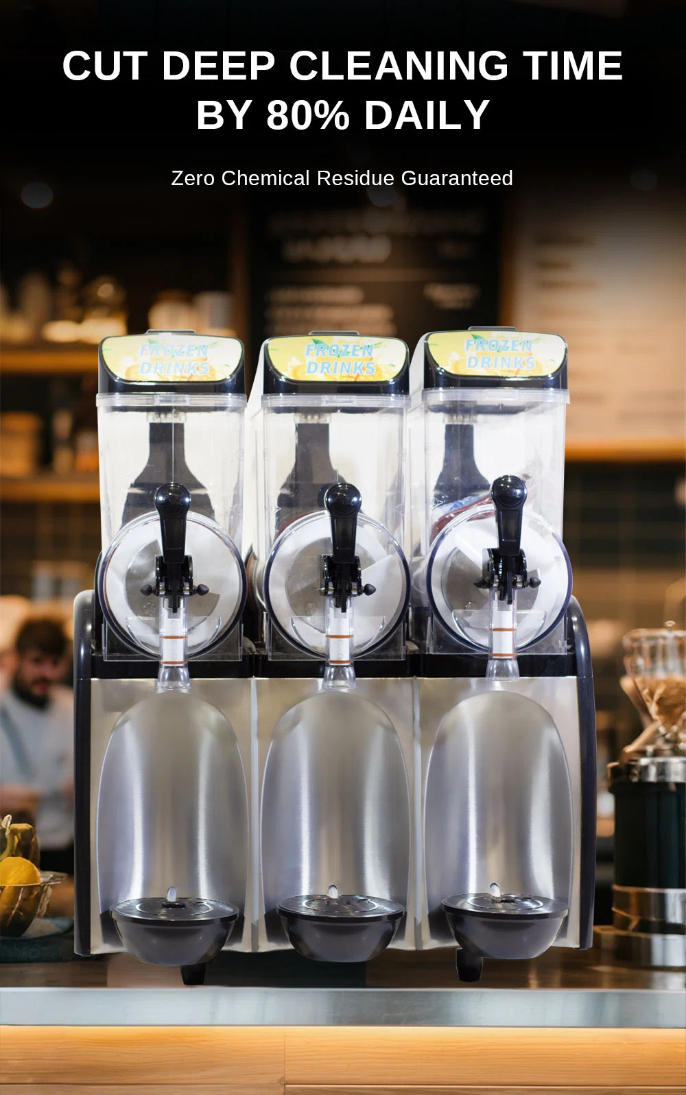 Smartool - Best Three-Cylinder Slushy Machine | Smartool RL183 1300W