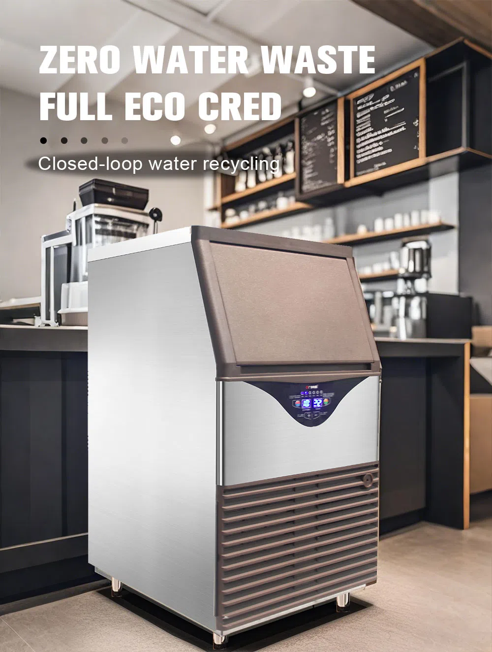 Smartool - Smartool SD200 200lbs/24H 565W Stainless Desktop Ice Maker, with Protections & Detachable Parts