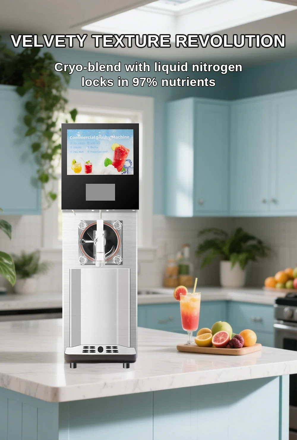 Smartool - Smartool XRF21 Single - Head Fully - Enclosed Slush Machine - 21L/H Output, 1550W Power