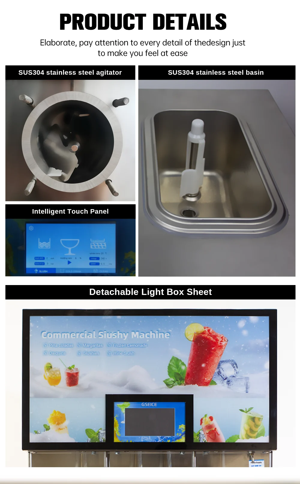 Smartool - Smartool XRF21 Single - Head Fully - Enclosed Slush Machine - 21L/H Output, 1550W Power