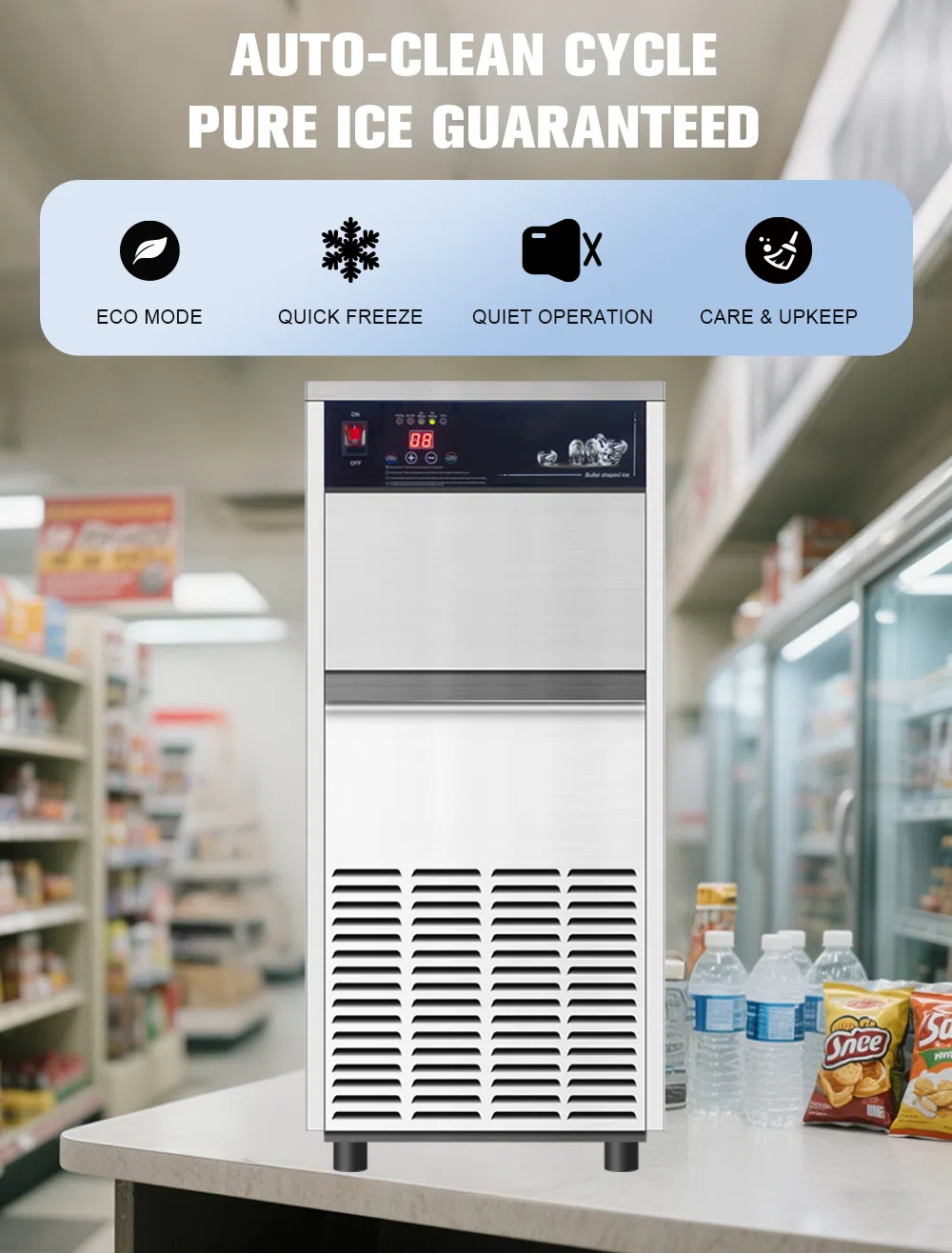 Smartool - Best Professional Ice Maker SUH150 for North America - High-Capacity & Energy Efficient